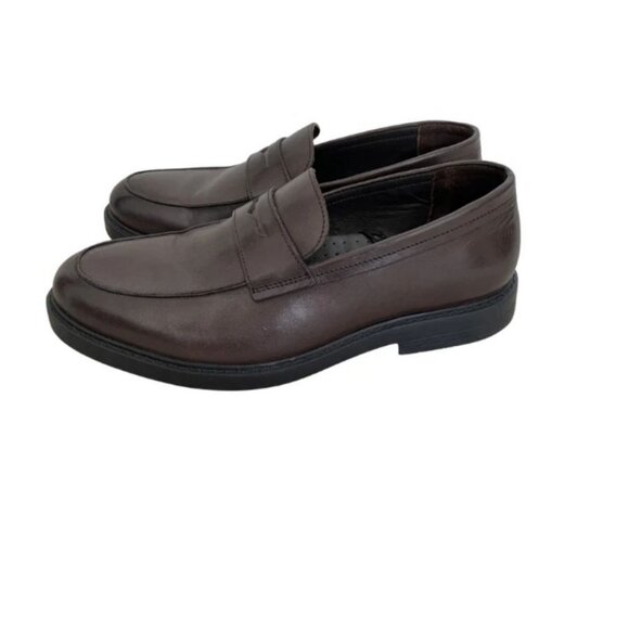 Express Brown Penny Loafers Slip On Dress Shoes Size 10 main image 5